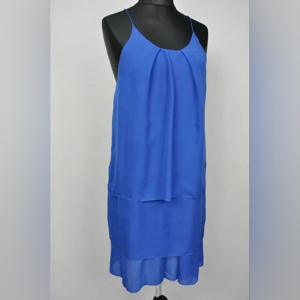Acne studios Satya tape dress, blue, size 38